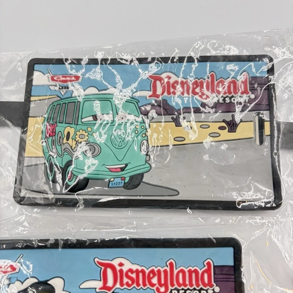 Disneyland Resort Luggage Travel Tag Cars Lot Of 2 W Disney Lanyard Costco Club‎